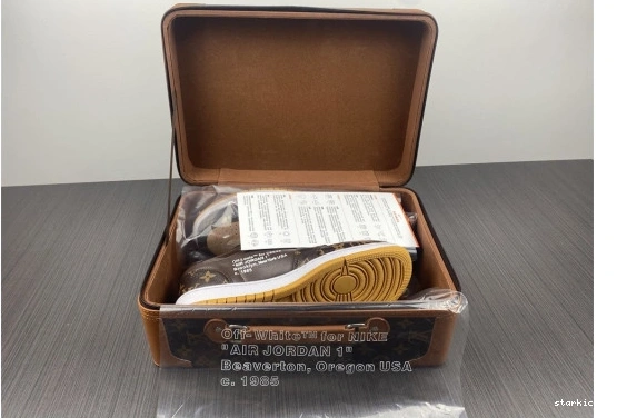 CASE) Low -LouiV 1 AIR Top WHITE-LouiV (WITH O-W JORDAN 0103